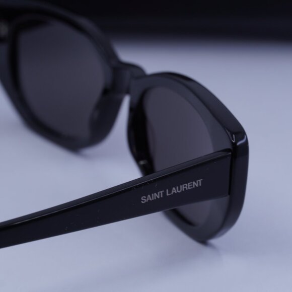 Saint Laurent SL316 BETTY 001 Cat Eye Sunglasses - Black/Grey main image 12